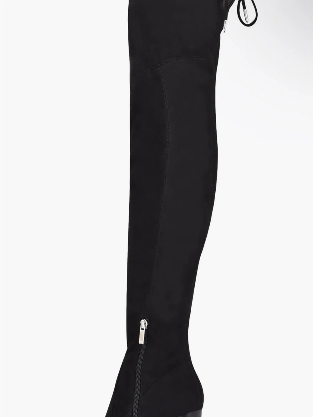 Marc Fisher Octavie Black Suede Over-the-Knee Block Heel Boots